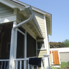 White Half Round Gutters 4